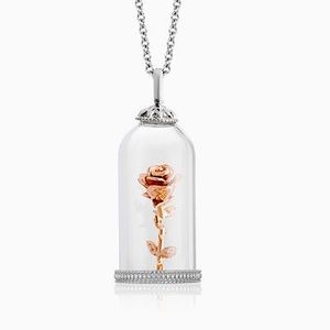 Zales Enchanted Collection Rose in Glass Dome